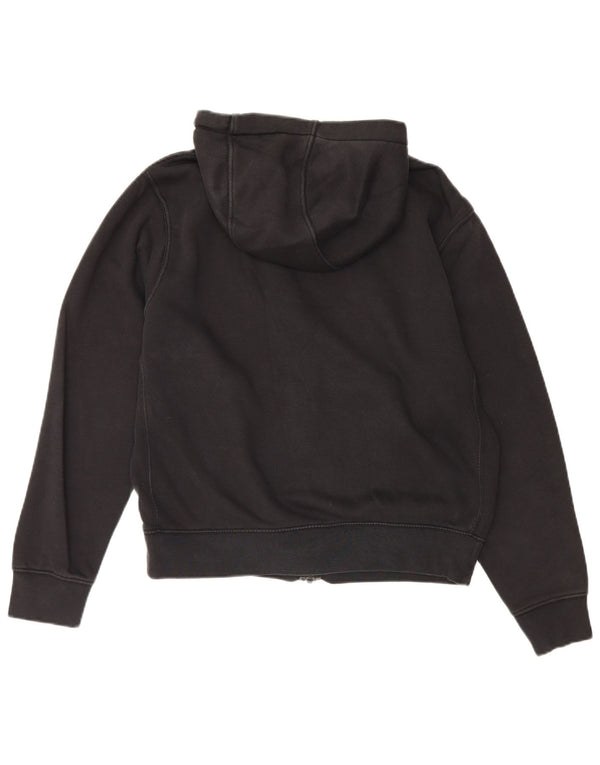 Felpa con cappuccio e zip Nike da uomo piccola in cotone nero