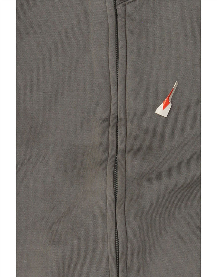 Maglione con cappuccio e zip da donna Reebok UK 14 Poliestere grigio medio