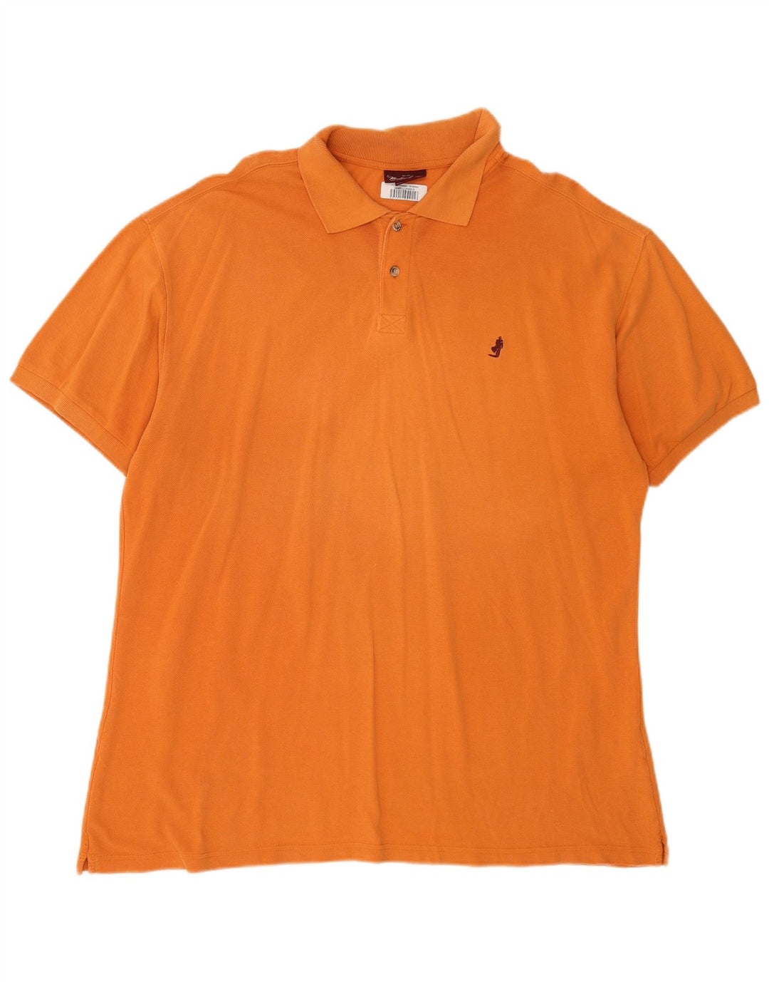 Polo da uomo Marlboro Classics 3XL in cotone arancione