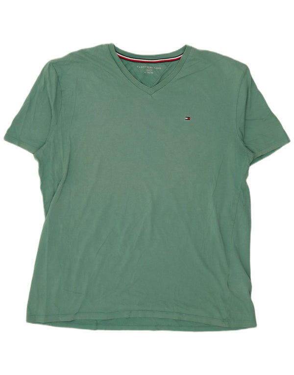 T-shirt da uomo Tommy Hilfiger Top XL in cotone verde
