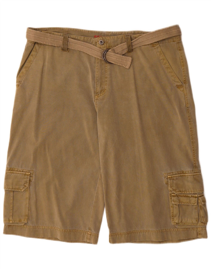 Pantaloncini cargo da uomo Broadway W36 grandi in cotone kaki