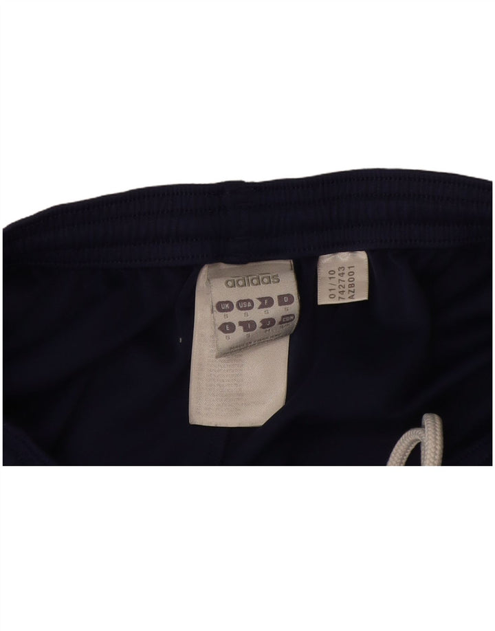 Pantaloncini sportivi da uomo Adidas piccoli in poliestere blu navy
