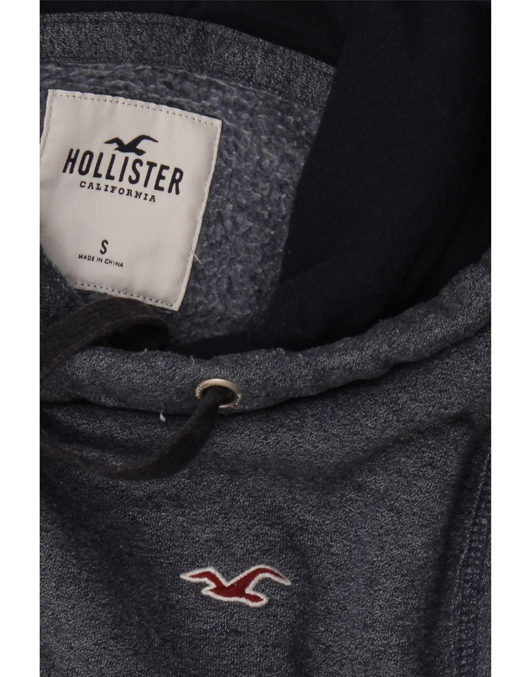 Maglione con cappuccio da uomo HOLLISTER piccolo blu navy