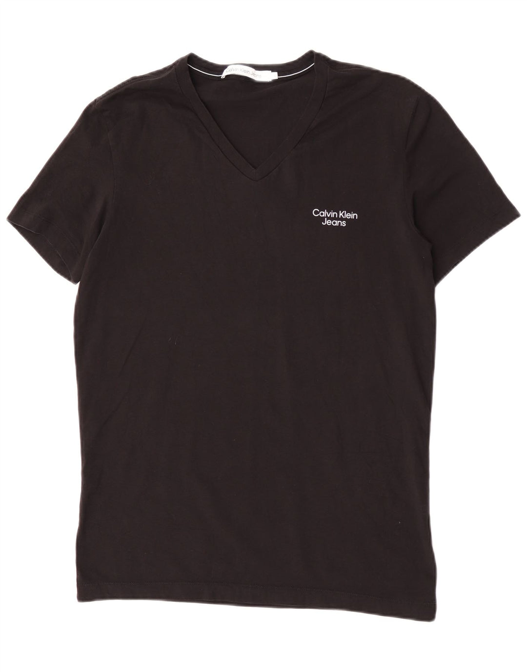 T-shirt da donna Calvin Klein Jeans Top Large in cotone nero
