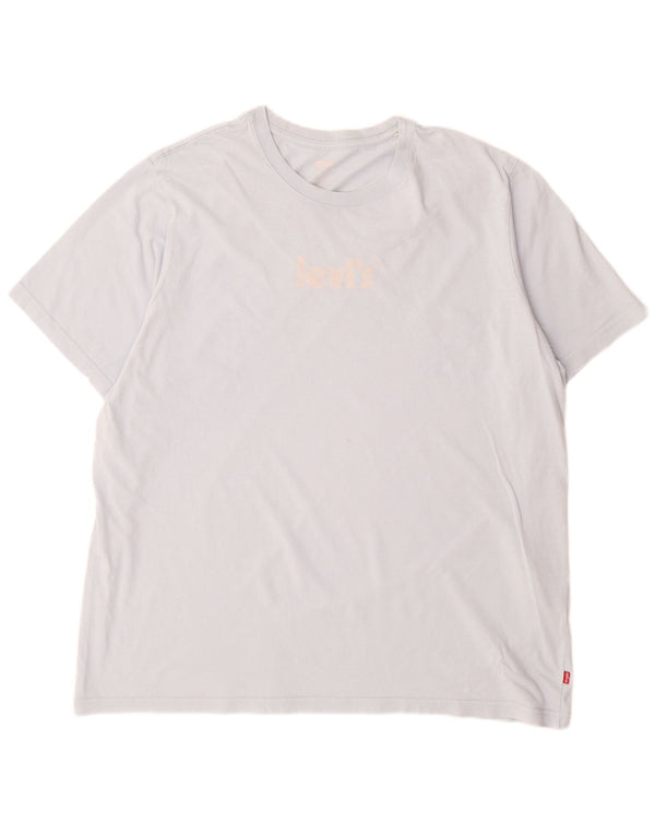 T-shirt grafica rilassata da uomo Levi's Top grande in cotone blu