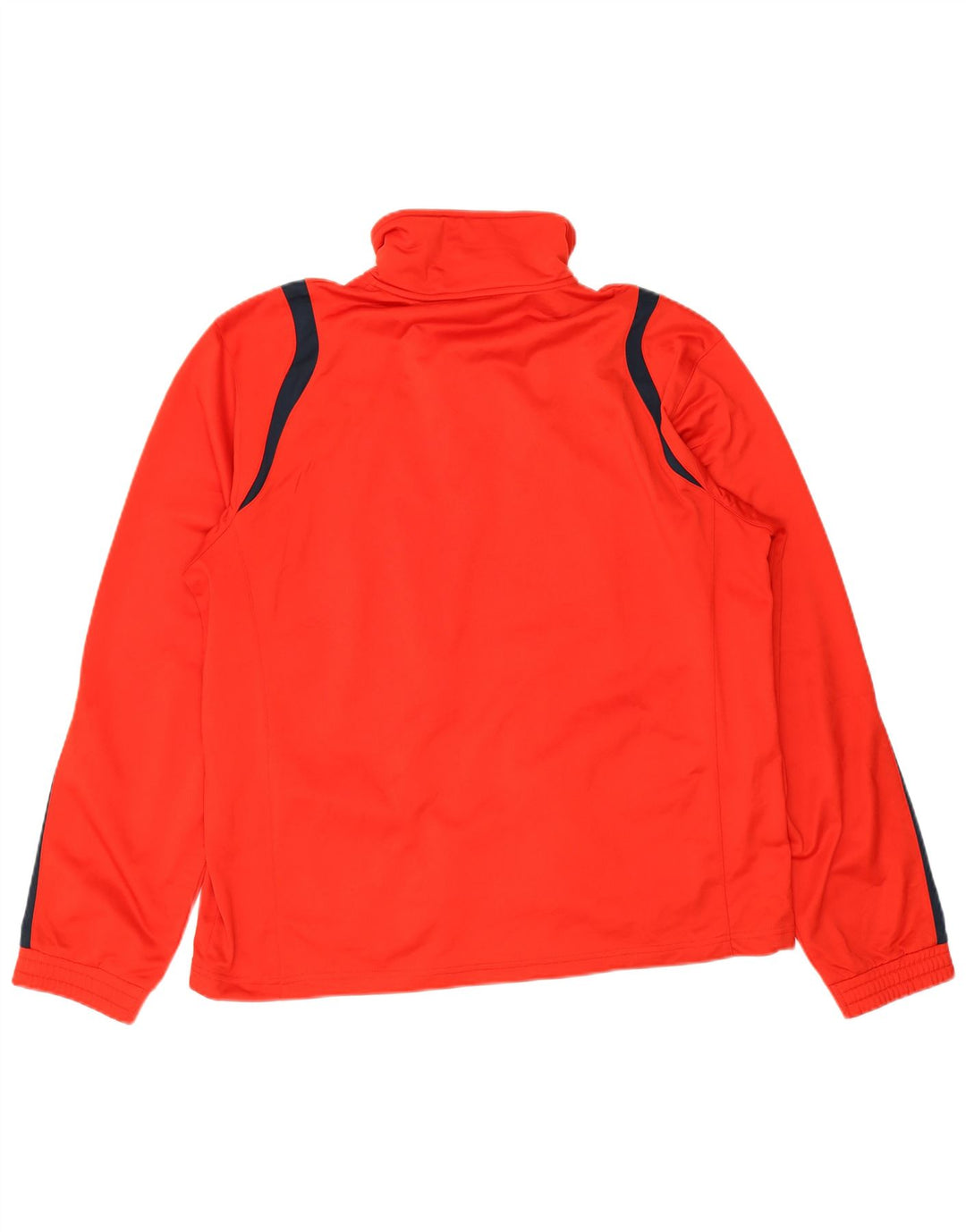 Felpa Umbro da Uomo XL con Zip, Colore Rosso a Blocchi, Poliestere
