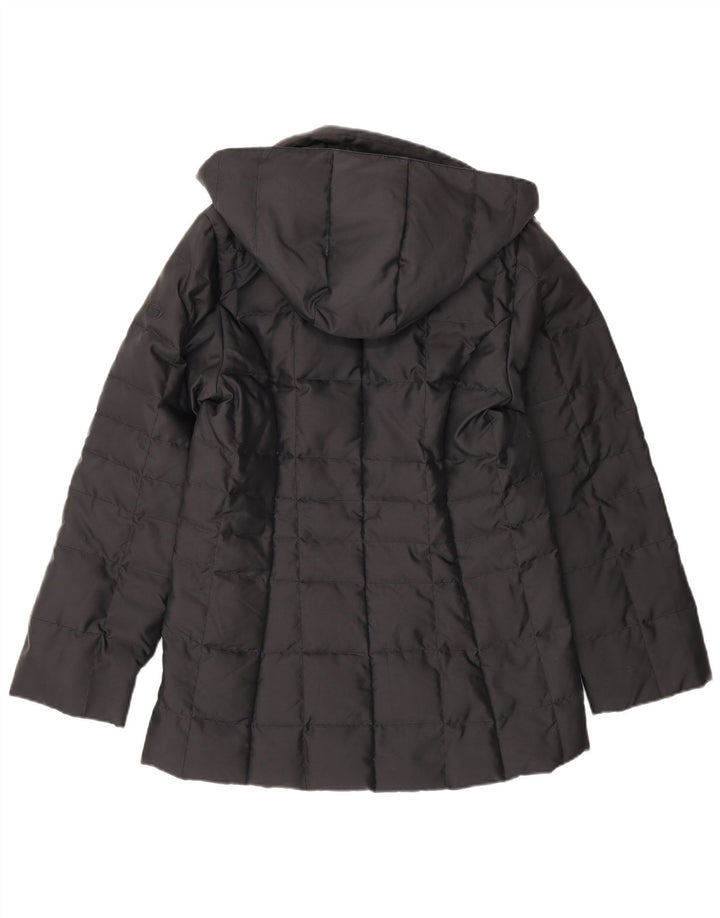 Giacca imbottita con cappuccio da donna Sergio Tacchini UK 6 XS nera in poliammide