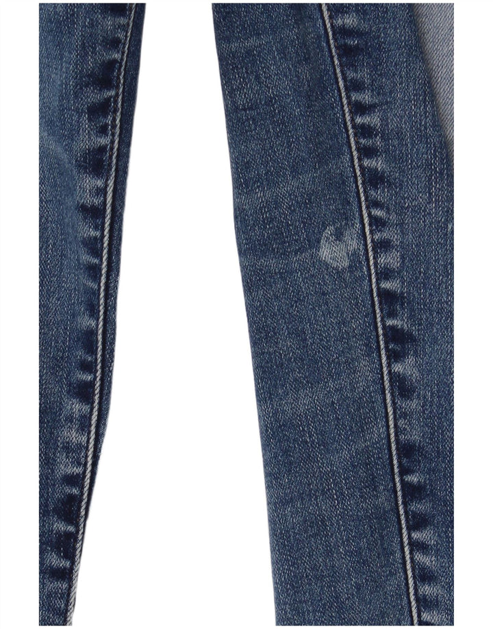 Jeans slim invecchiati da donna G-Star W24 L30 cotone blu