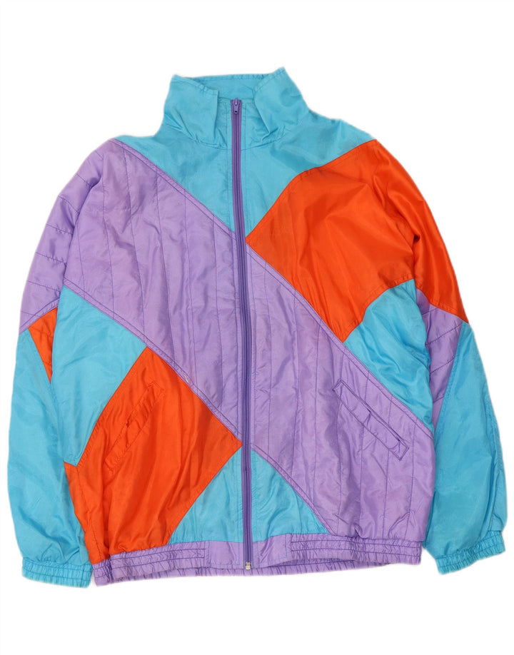 Giacca da tuta da uomo Master, grande, in nylon color block multicolore