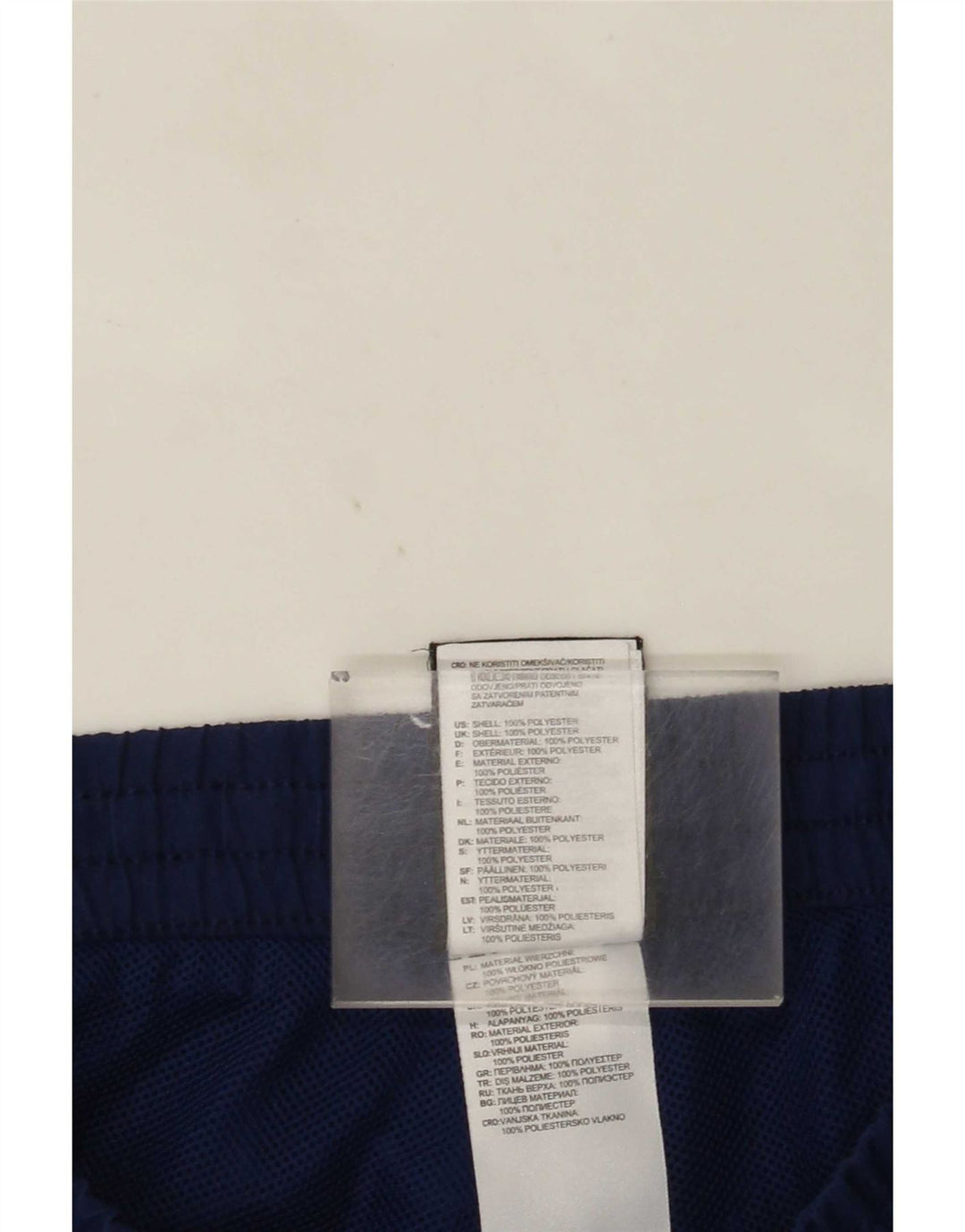 Pantaloni da tuta Adidas Climalite da uomo medi in poliestere blu navy