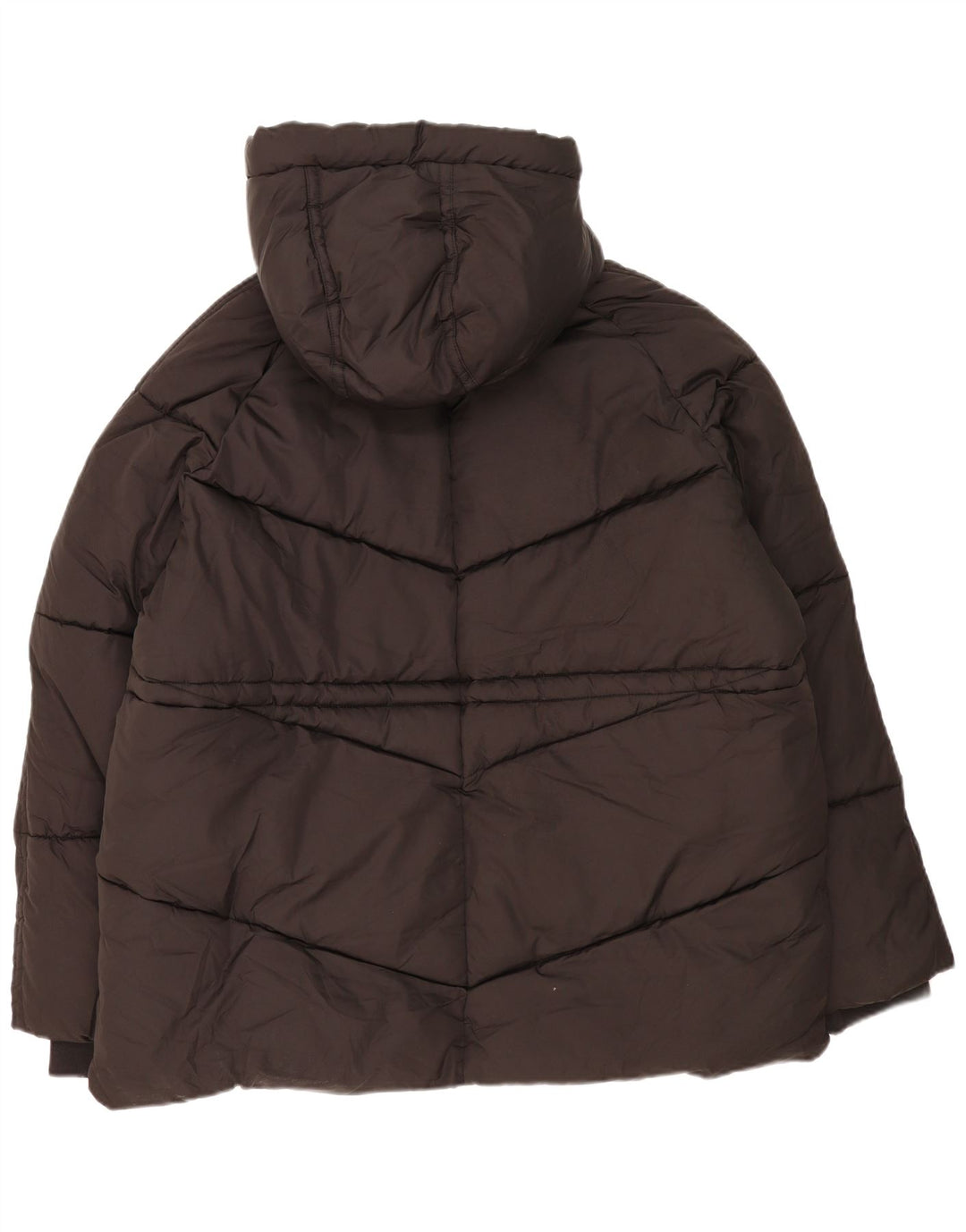 Giacca imbottita oversize con cappuccio da donna John Lewis UK 18 XL poliestere nero
