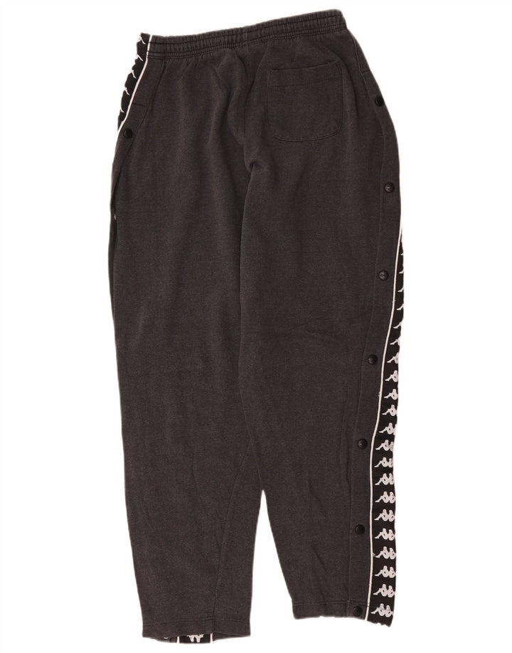 Pantaloni da tuta con grafica Kappa da uomo in cotone color block grigio medio