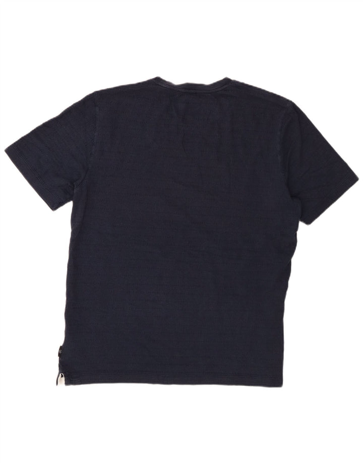 T-shirt da uomo Ted Baker taglia 4 grande in cotone blu navy