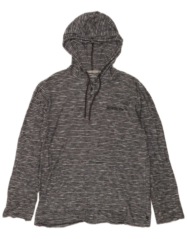 Quiksilver Maglia da uomo Modern Fit con cappuccio a maniche lunghe grigio medio gessato