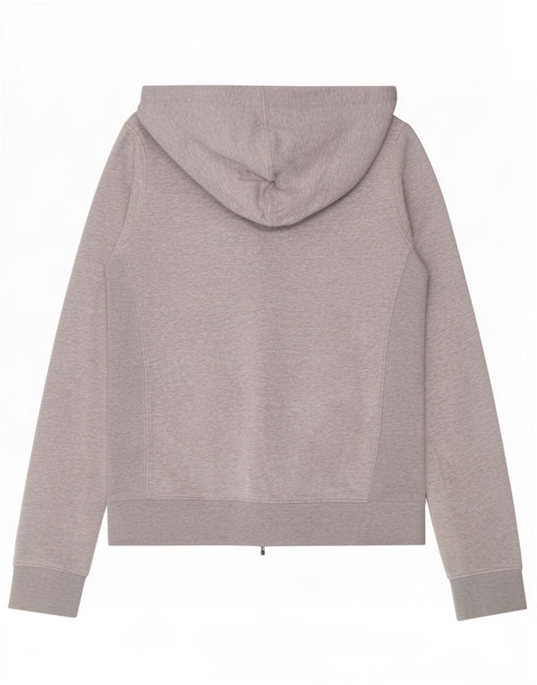 Felpa con cappuccio con zip grafica DC da donna UK 12 Cotone grigio medio