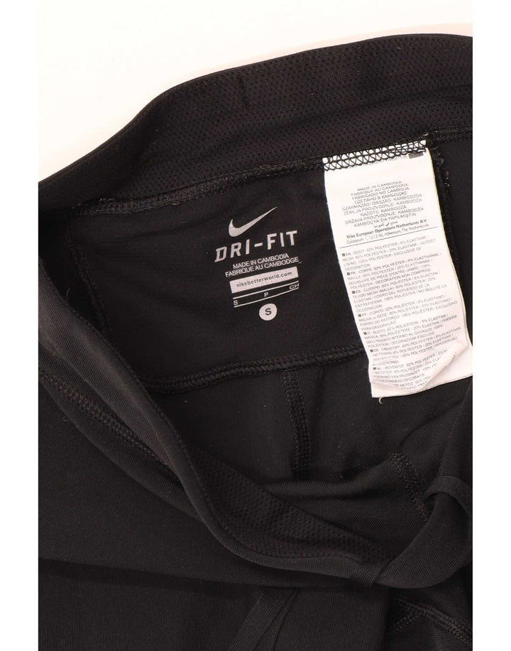 Leggings Nike Dri Fit Capri da donna UK 10 piccoli poliestere nero