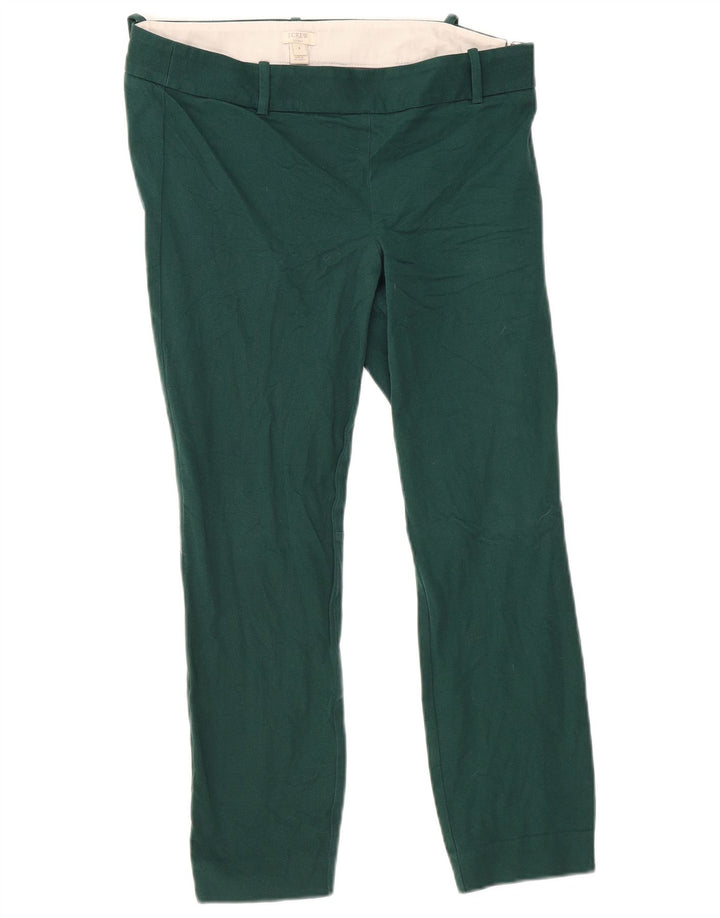 Pantaloni corti dritti da donna J. CREW US 8 Medium W32 L26 Cotone verde