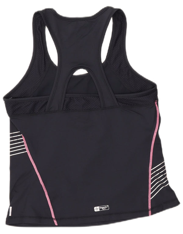 Canottiera grafica da donna SUPERDRY UK 18 XL nylon nero