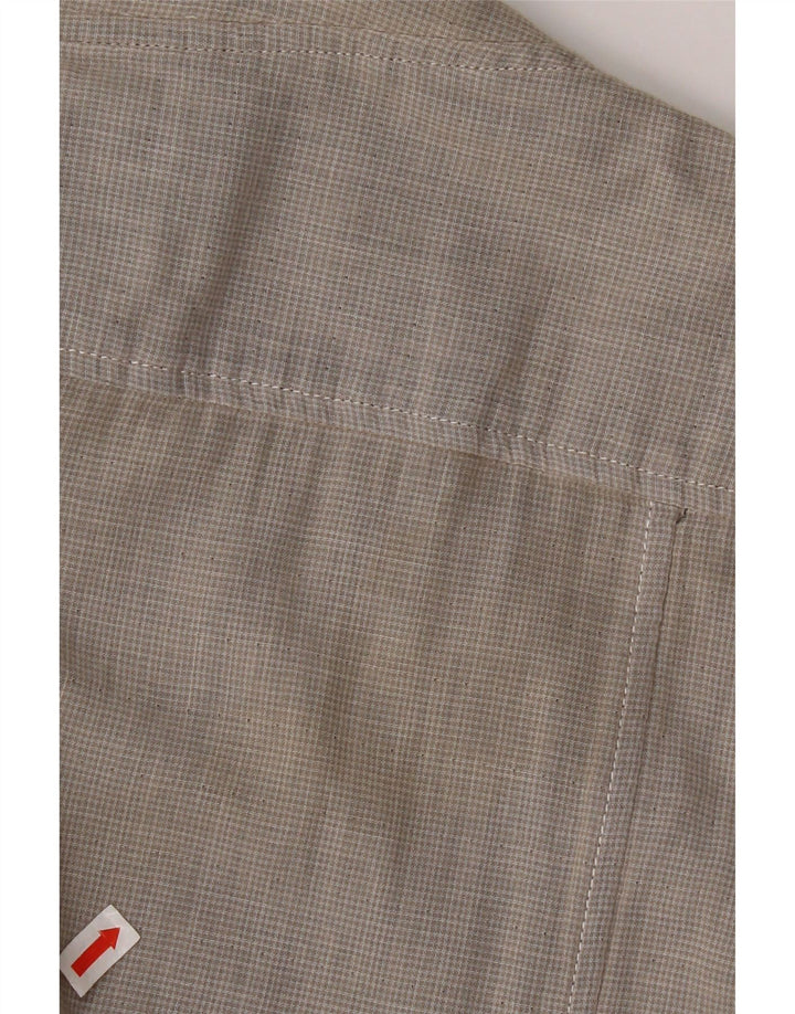 Camicia da uomo Guess 2XL in cotone a quadretti grigio