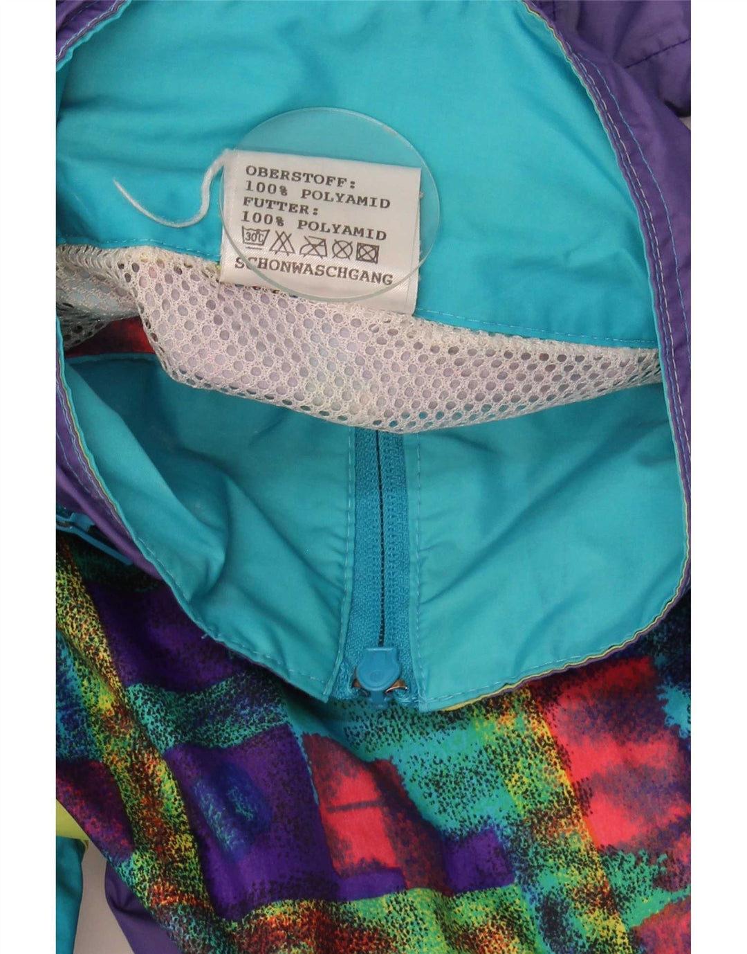 Giacca antipioggia da uomo con cappuccio Shamp EU 48/50 Medium multicolore Colourblock