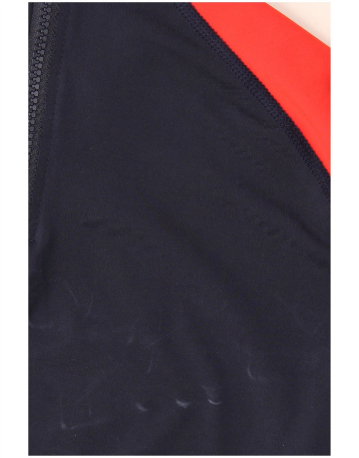 Mistral Top grafico da uomo a maniche lunghe grande in poliestere color block blu navy