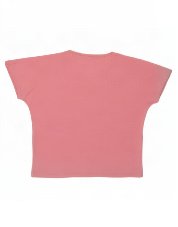 T-shirt oversize da donna Jack Wills Top UK 10 piccolo cotone rosa