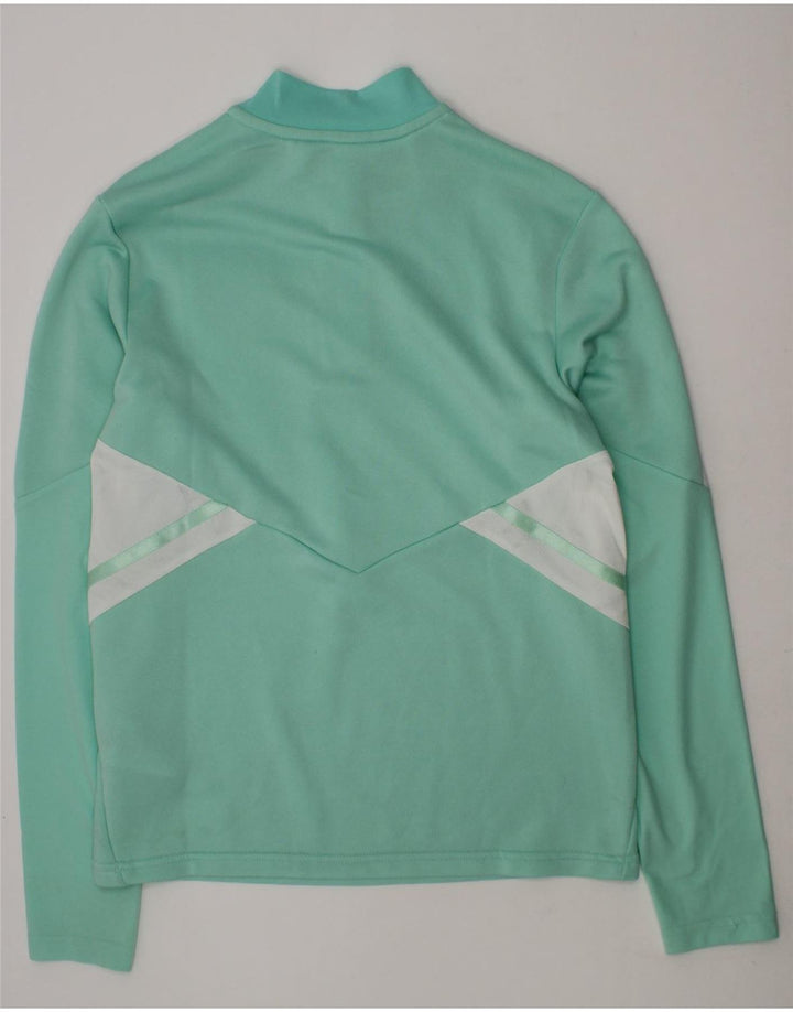 ADIDAS Boys Pullover Tracksuit Top 11-12 Years Turquoise Vintage Adidas and Second-Hand Adidas from Messina Hembry 