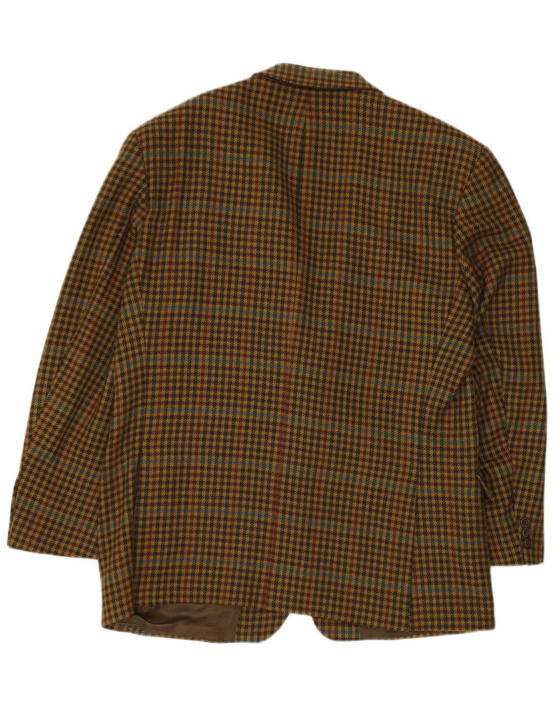 Giacca blazer da uomo a 2 bottoni HUGO BOSS EU 56 3XL pied de poule giallo