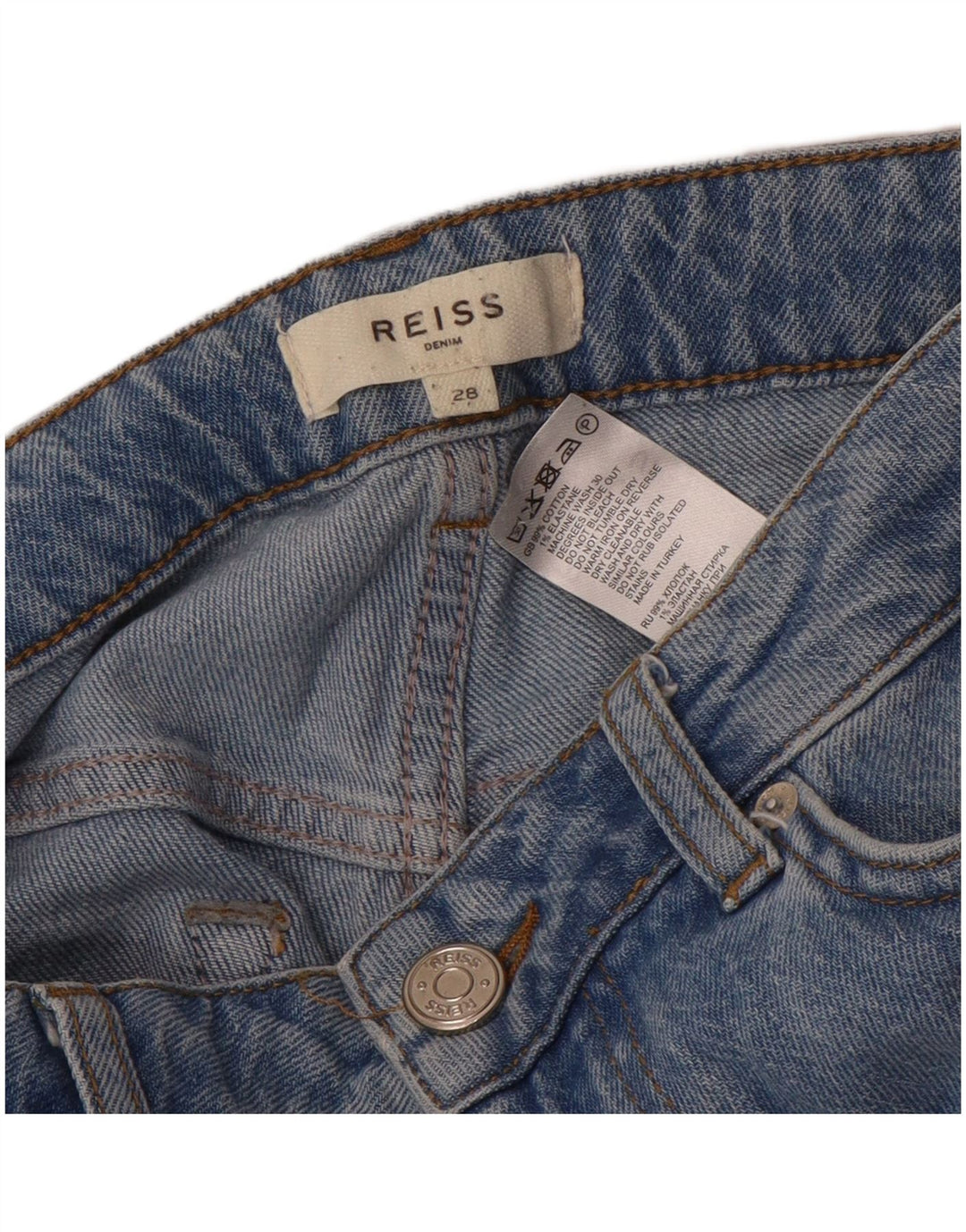 Jeans affusolati da donna Reiss W28 L27 Blu