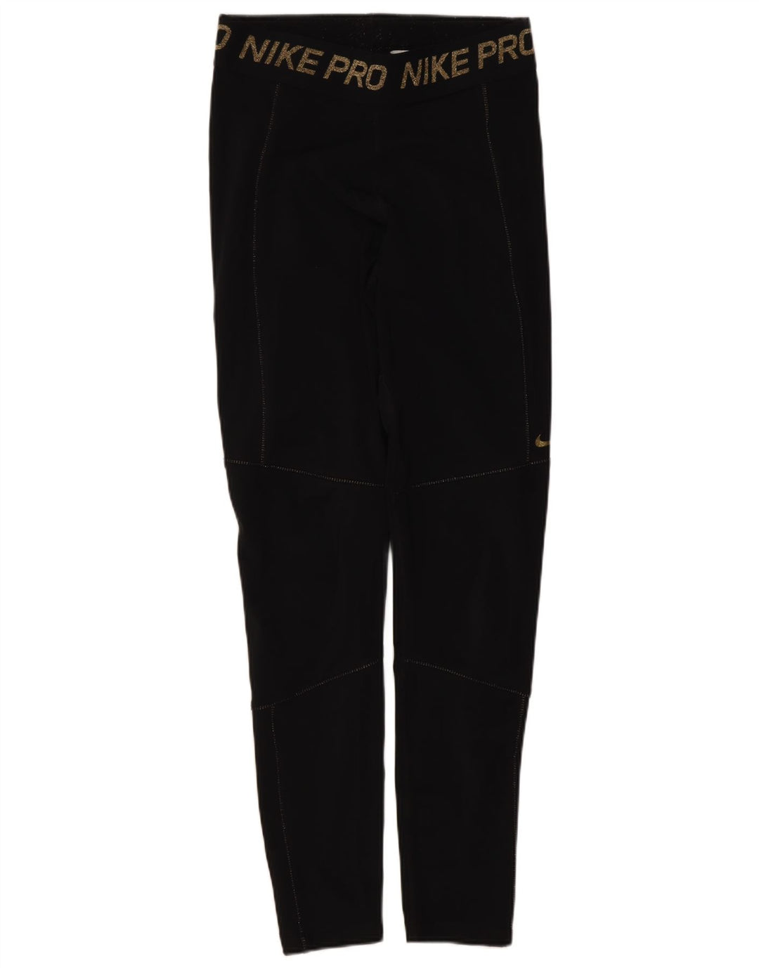 Leggings grafici Nike Dri Fit da donna UK 12 medio nero