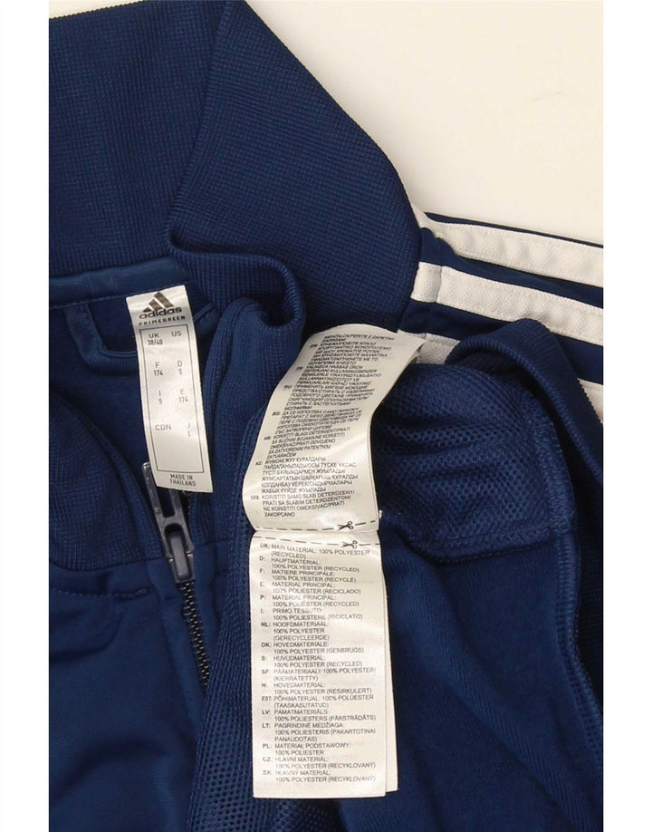Giacca da tuta da uomo Adidas UK 38/40 Medium Blu Navy Poliestere