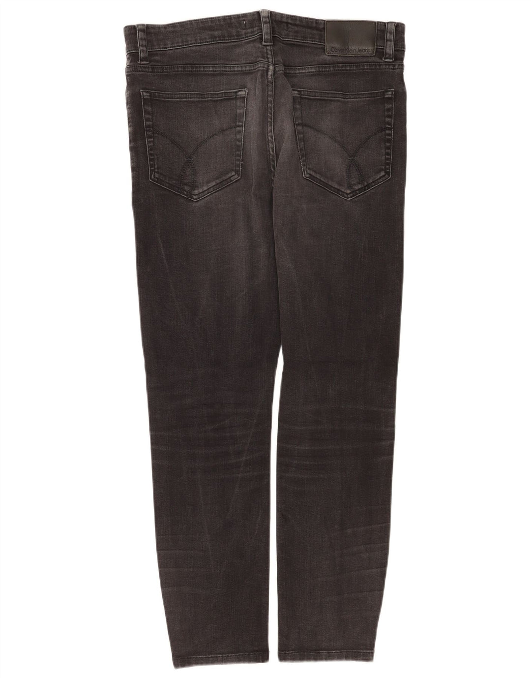 Jeans slim da uomo Calvin Klein W34 L28 cotone grigio