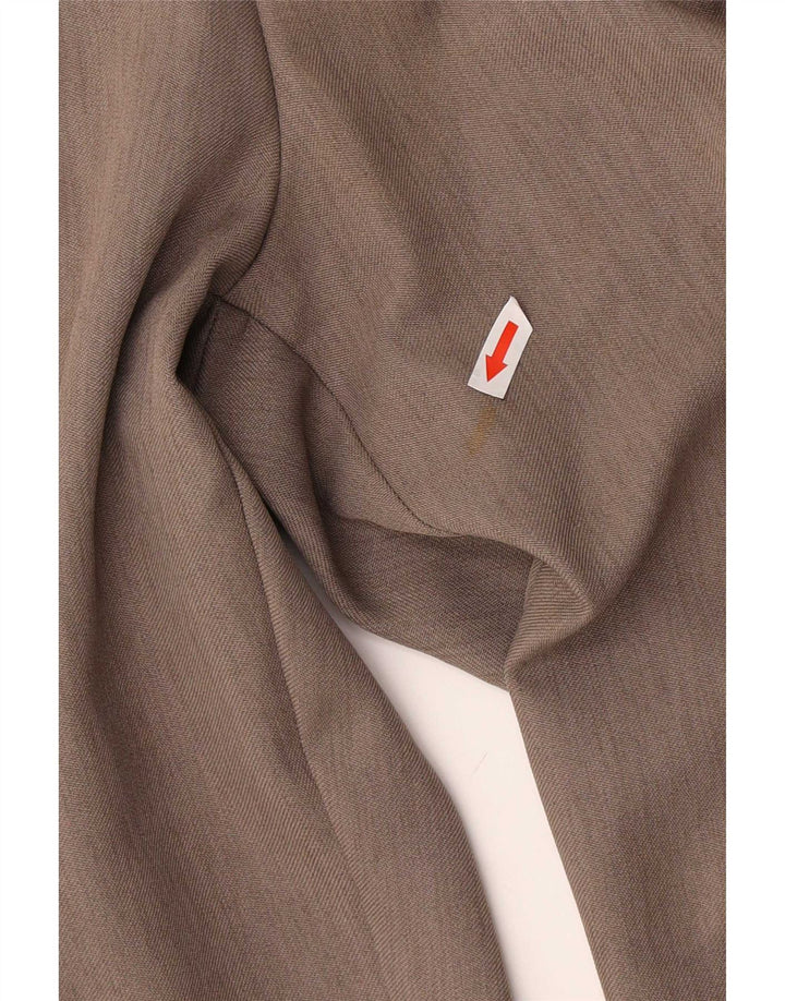 Pantaloni chino con pegging da uomo Farah W34 L28 poliestere marrone