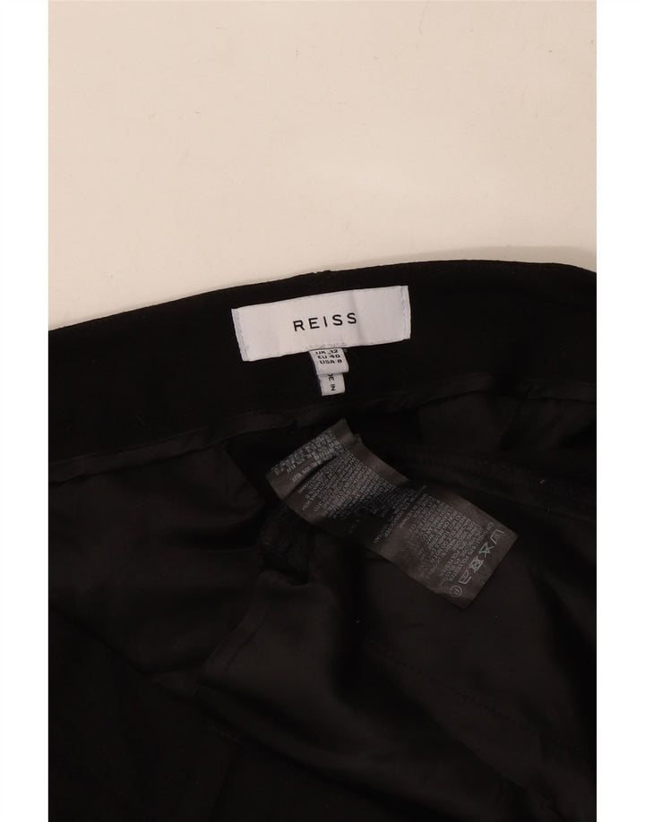 Pantaloni chino slim da donna REISS UK 12 medi W32 L28 poliestere nero