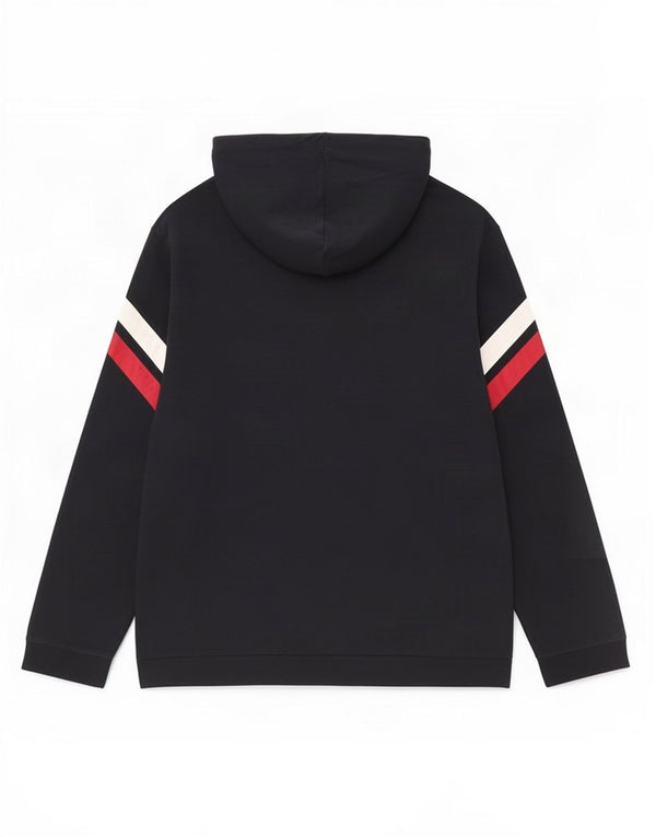 Hugo Boss Felpa con cappuccio grafica da uomo 2XL Cotone a blocchi di colore blu navy