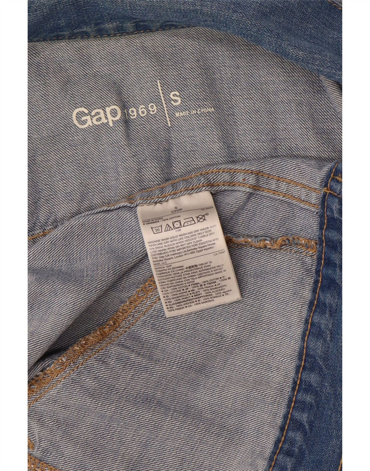 Giacca in denim corta da donna Gap UK 10 piccola in cotone blu