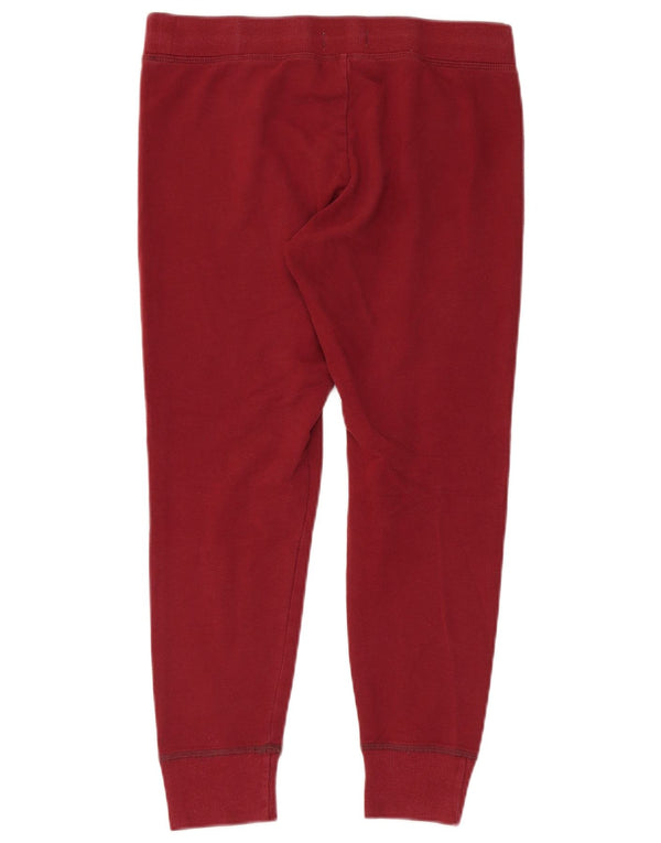 Pantaloni da tuta da donna Hollister Joggers UK 16 Large Borgogna Cotone
