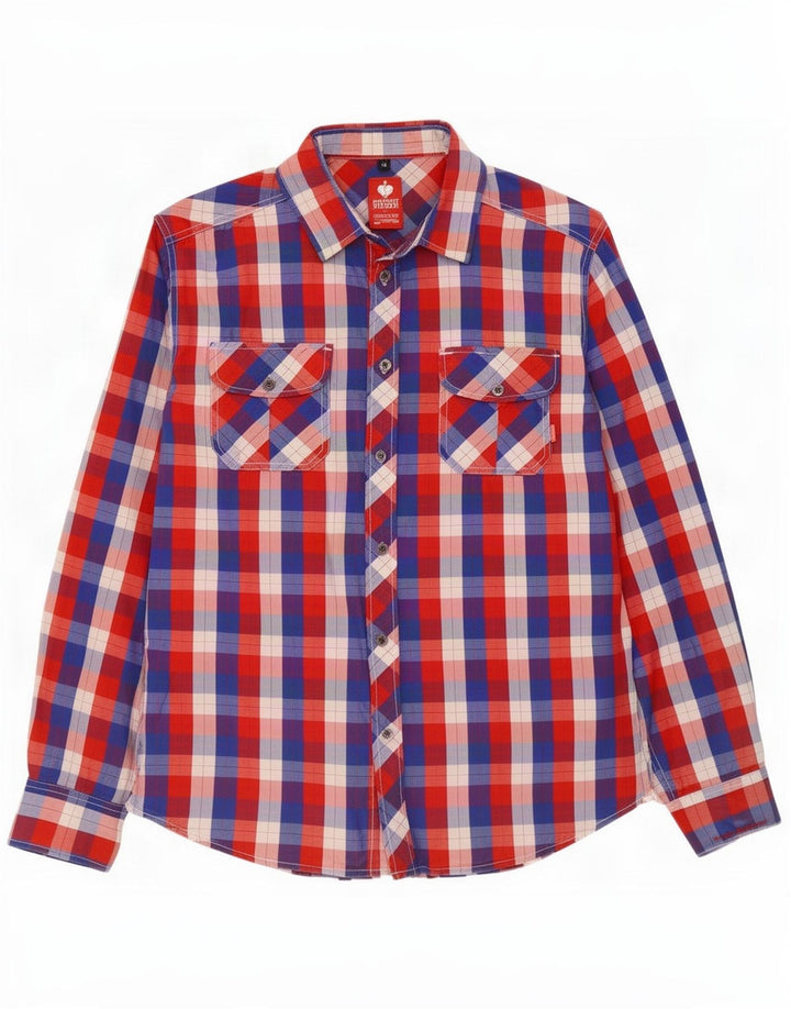 Camicia da uomo Engelbert Strauss a quadri rossi medi