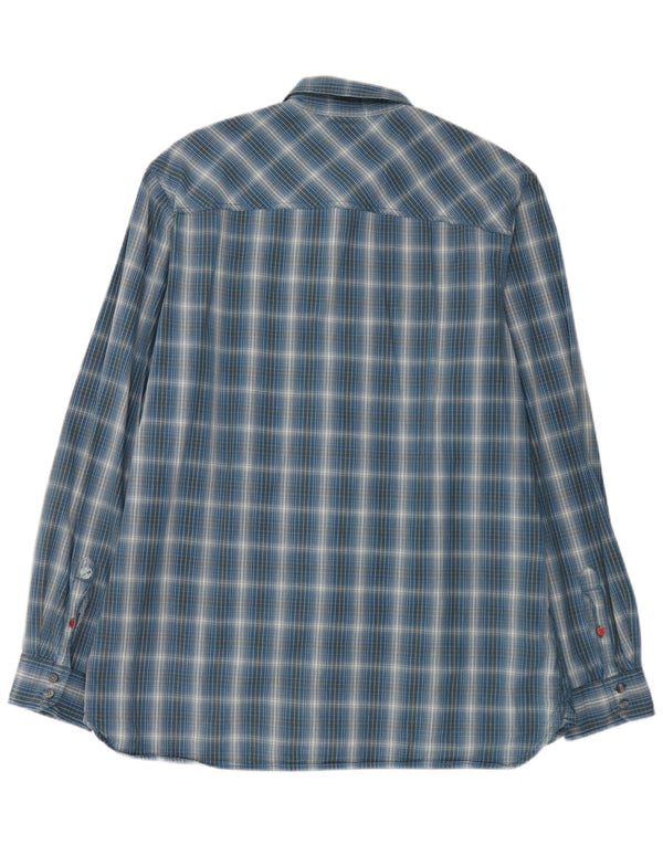 Camicia Timberland da uomo Classic Fit XL in cotone a quadri blu