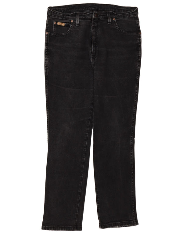 Jeans dritti da uomo Wrangler Texas W36 L32 cotone grigio