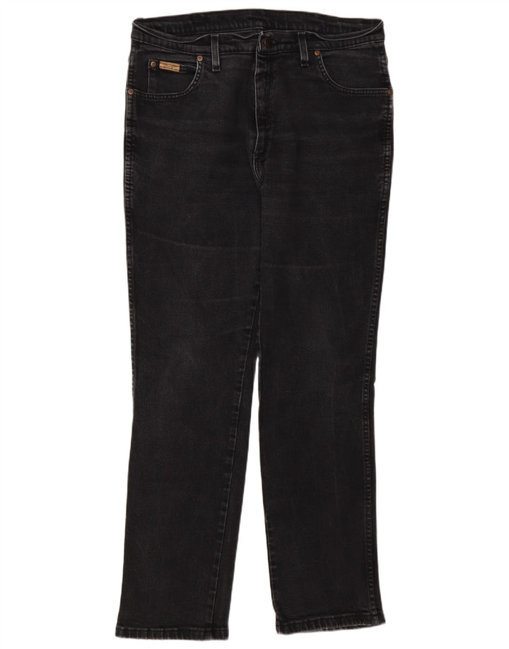 Jeans dritti da uomo Wrangler Texas W36 L32 cotone grigio