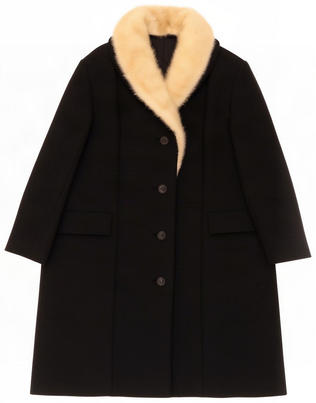 Cappotto vintage da donna UK 14 Large Nero