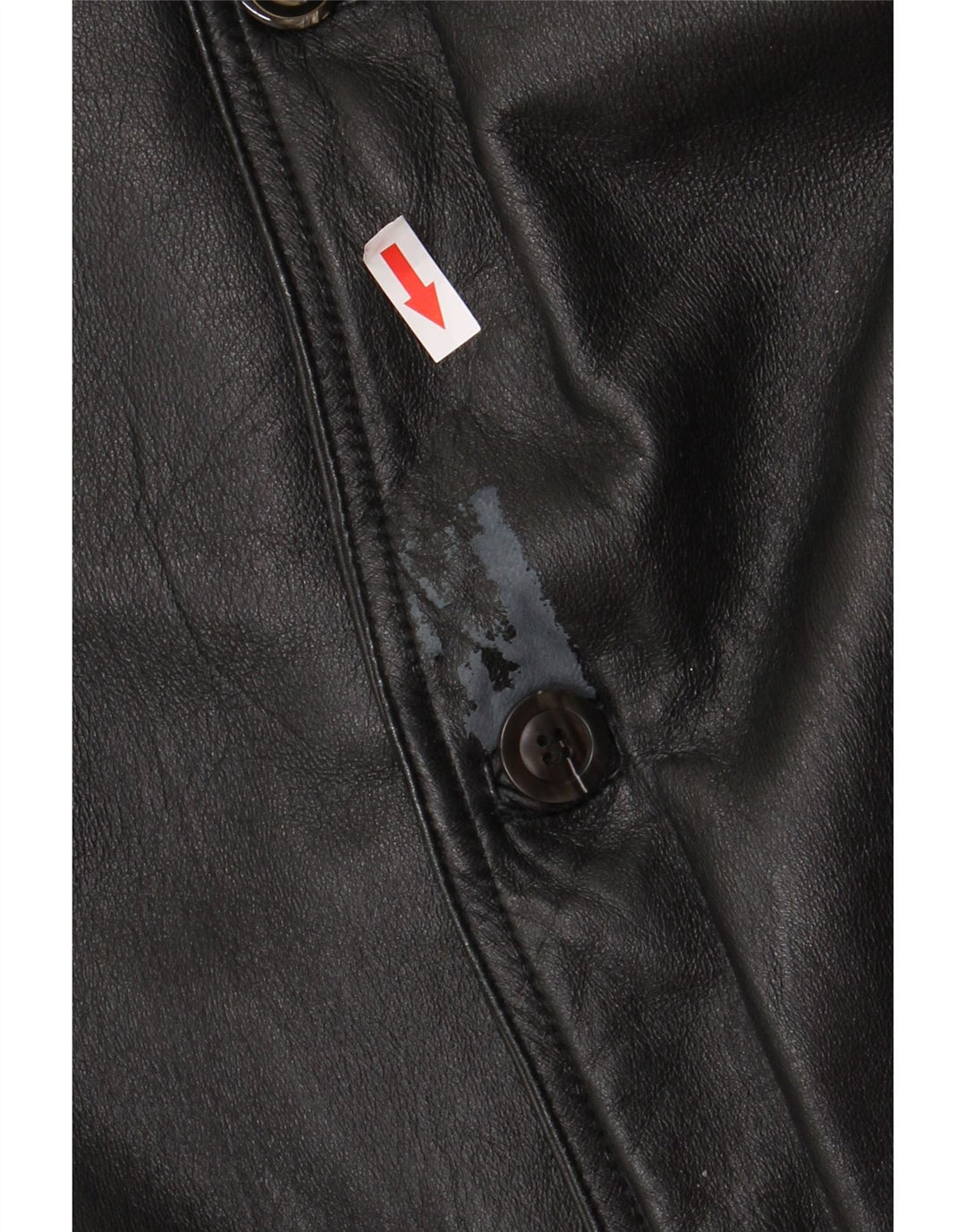 Giacca in pelle vintage da uomo UK 40 grande nera