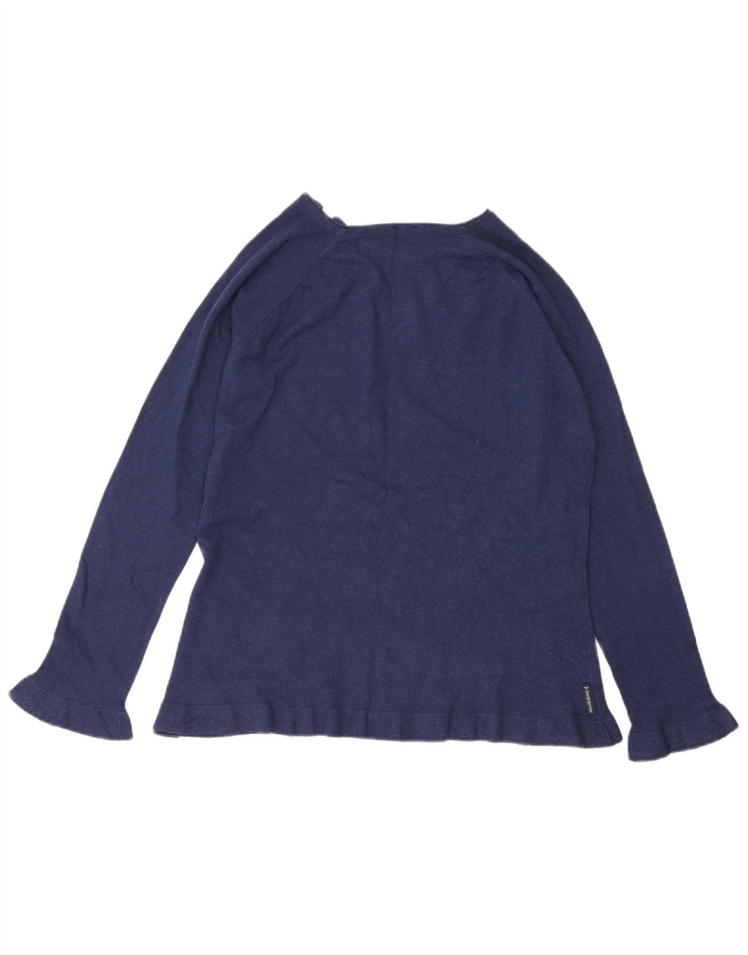 Maglione maglione con zip da donna ARMANI EU 48 2XL Blu navy