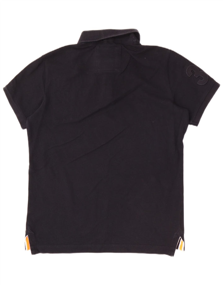 Polo grafica da uomo Superdry Large blu navy
