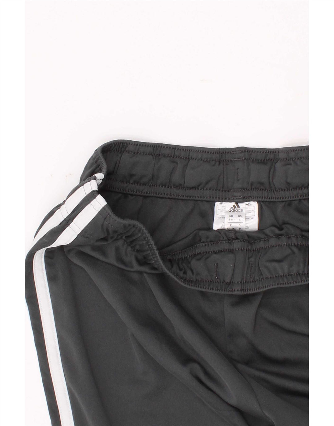 Pantaloncini sportivi Adidas da ragazzo 13-14 anni in poliestere color block grigio
