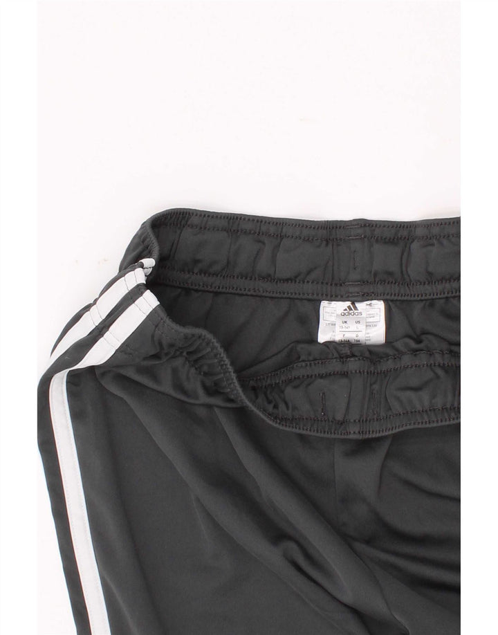 Pantaloncini sportivi Adidas da ragazzo 13-14 anni in poliestere color block grigio
