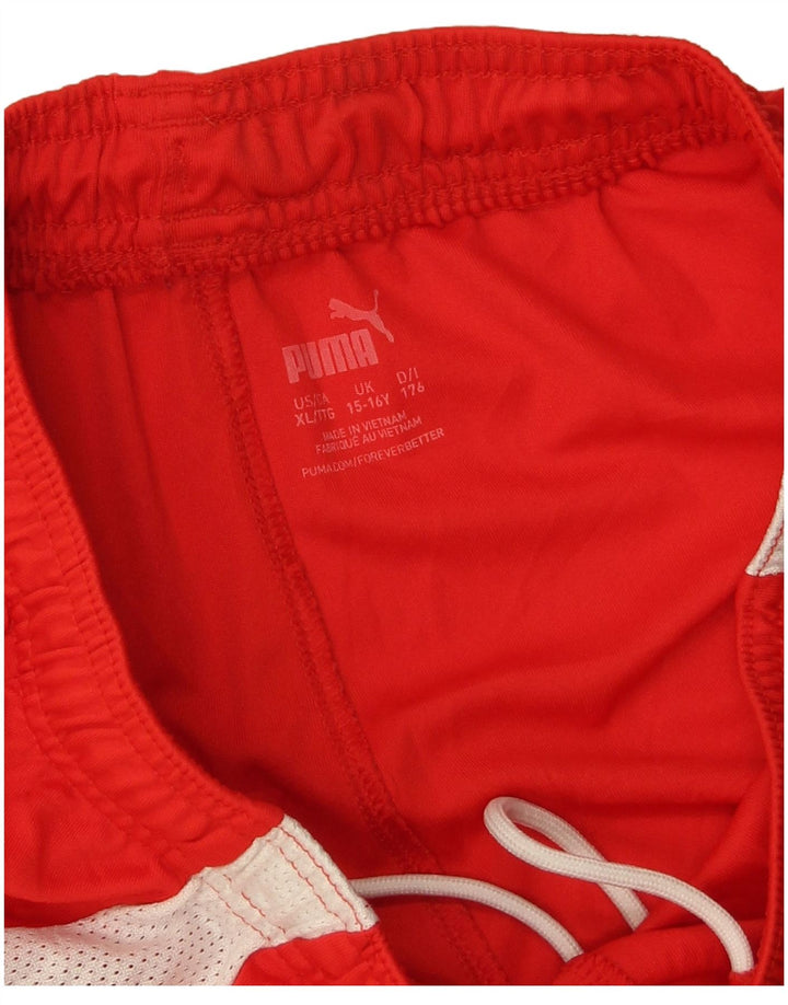 Pantaloncini sportivi Puma da ragazzo 15-16 anni Rosso Colourblock