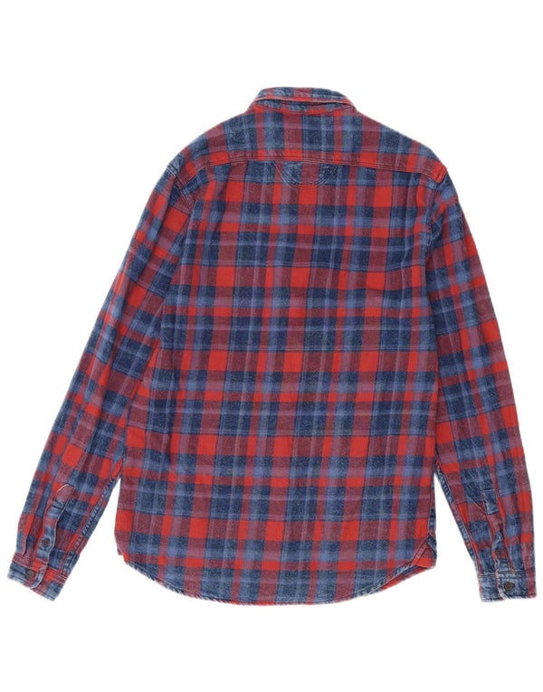 Camicia Zara da uomo slim fit in flanella a quadri rossi medi