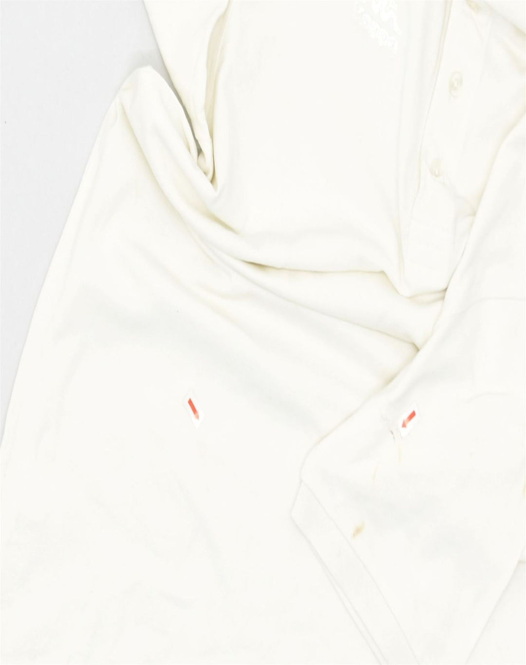 KAPPA Mens Polo Shirt Large White Cotton | Vintage | Thrift | Second-Hand | Used Clothing | Messina Hembry 